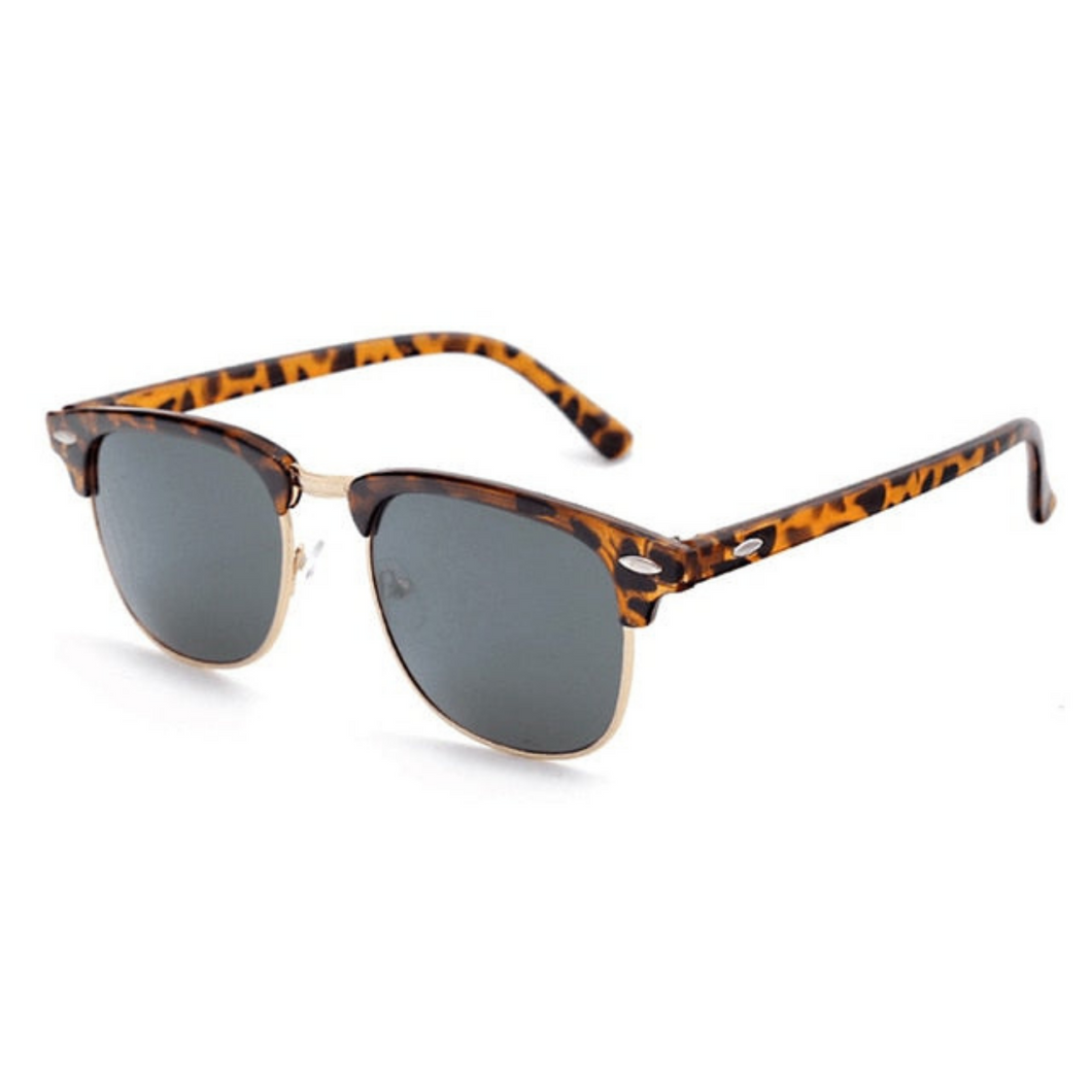 Óculos de Sol Designer Gray Leopard UV400 Polarizado Unisex