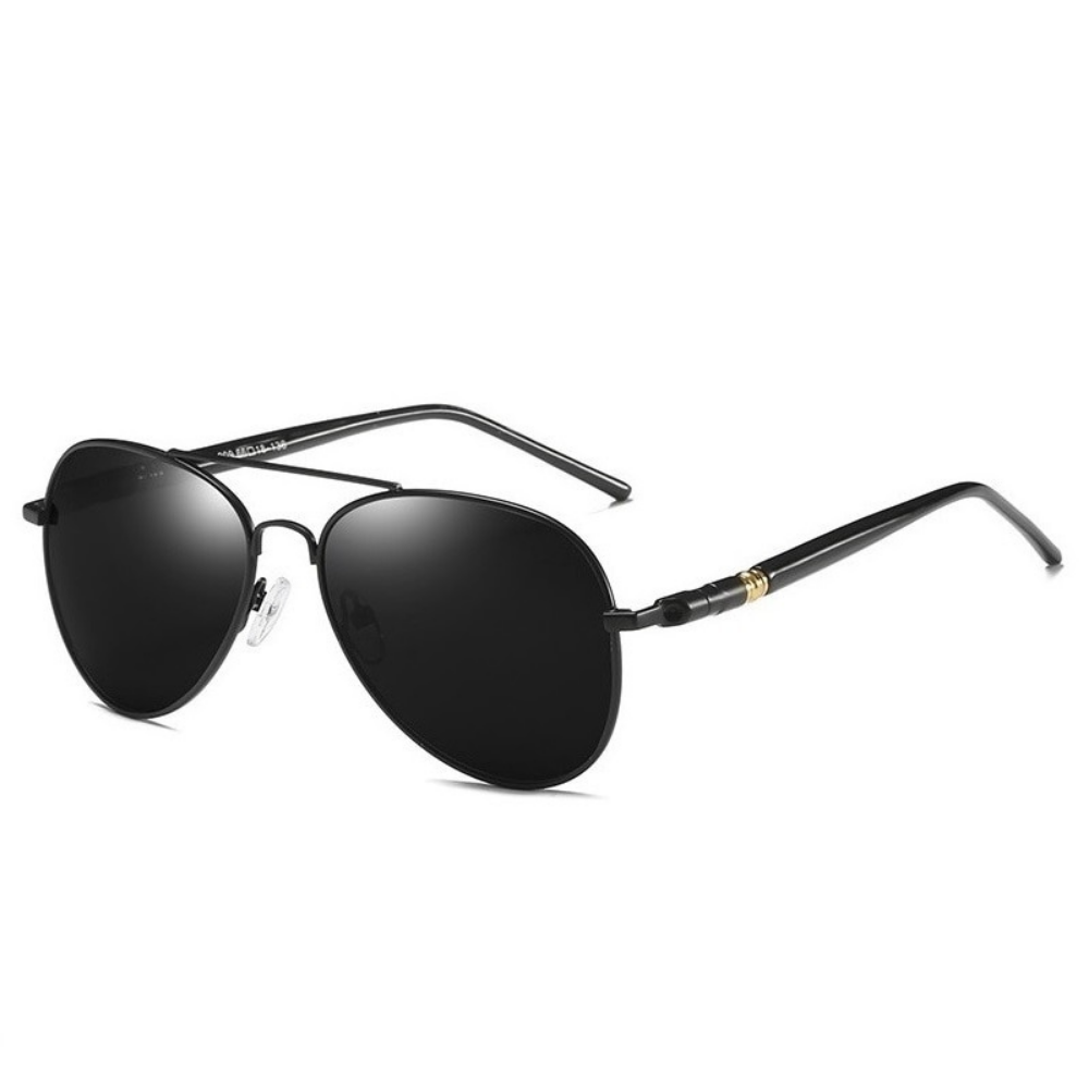 Óculos de Sol Aviador Pro Black UV400 Polarizado Unisex